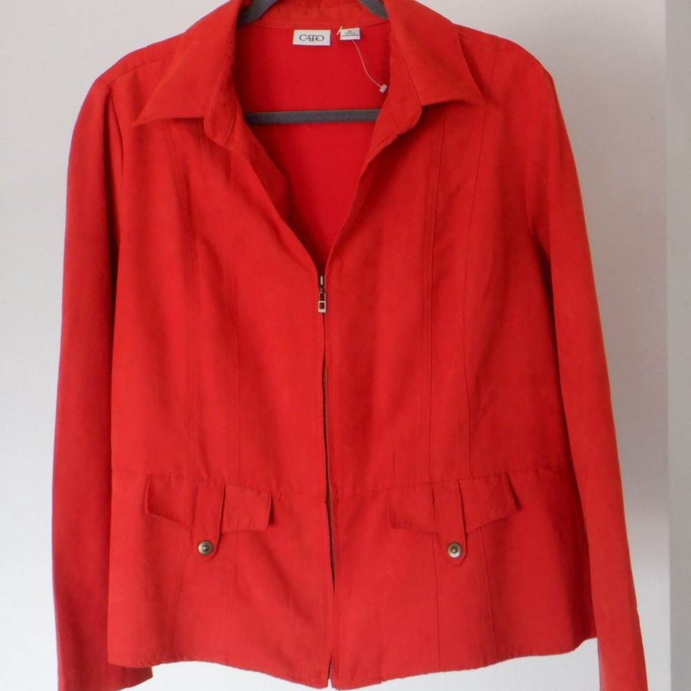 Faux suede jacket